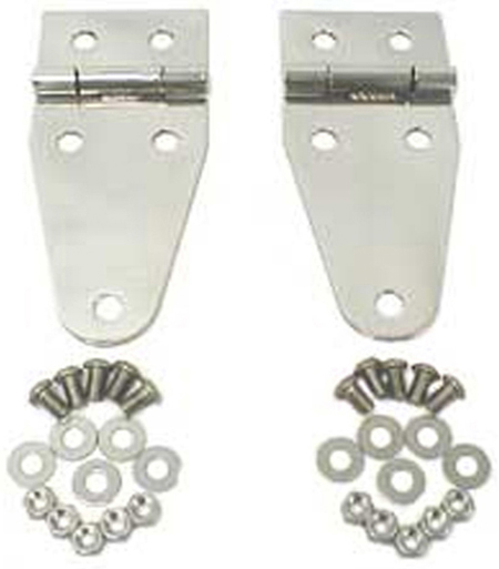 Jeep Wrangler/Unlimited & CJ Stainless Steel Hood Hinges (1976-2006) - Year and Make:1976-1995/Wrangler & CJ