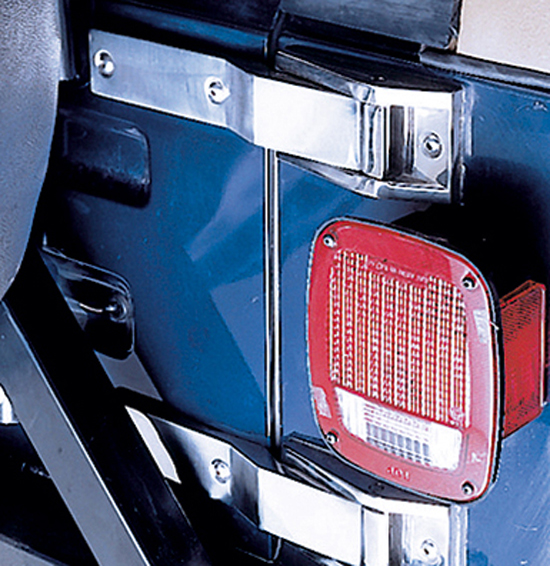 Jeep Wrangler Stainless Steel Tailgate Hinge (1987-2006) - Year:87-95/black