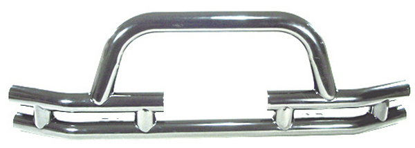 Jeep CJ, Wrangler & Unlimited Stainless Steel Front Tube Bumper w/Winch Cut Out (1976-2006)