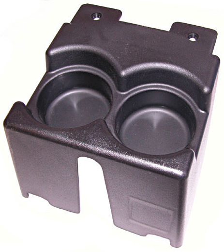 Jeep Cherokee XJ Black Console Dual Cup Holder (1984-2001)