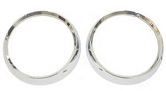 Jeep CJ Chrome Headlight Bezel-Pair (1972-1986)