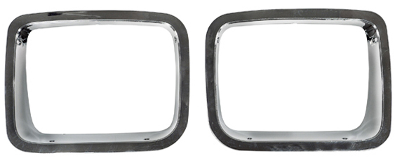 Jeep Wrangler Chrome Trim Headlight Bezel-Pair (1987-1995)