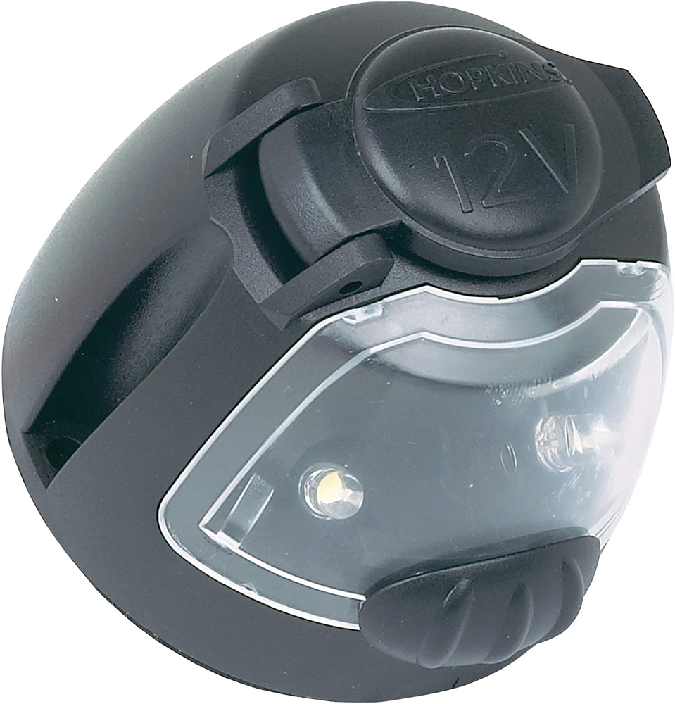 Hopkins 12 Volt Power Socket with Utility Light Without Power Wire