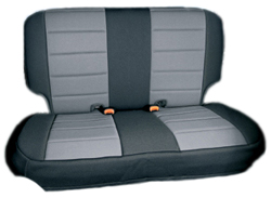 Jeep Wrangler Neoprene Rear Seat Cover (1997-2002) - Color:Gray