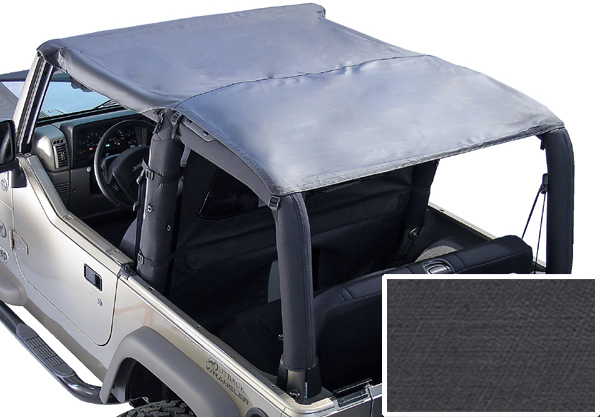 Jeep Wrangler Black Denim Roll Bar Top (1976-1995) - Year:1976-1991