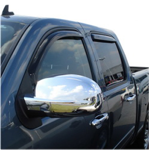 Auto Ventshade 194515 Chevy Avalanche, Silverado & Suburban and GMC Sierra & Yukon 4-Piece In-Channel VentVisor (2007-2014)