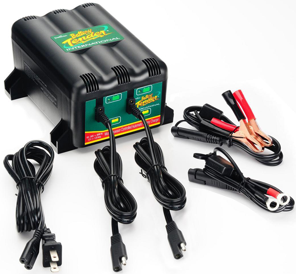12 Volt Battery Tender� 2-Bank Multiple Battery Charger (1.25 Amps)
