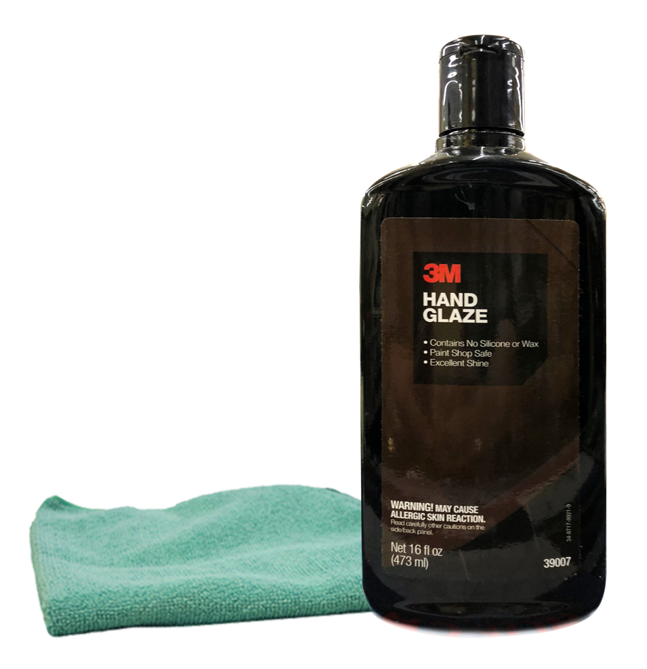 3M Imperial Hand Glaze Show Car Finish (16 oz) & Microfiber Cloth Combo Kit