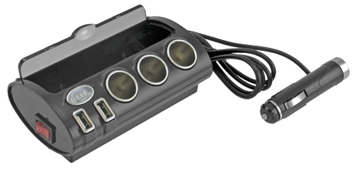 Bell 12 Volt 5 Outlet Power Station with Dash Mount