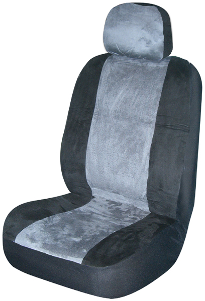 Gray Memory Foam Low-Back Bucket Seat Cover