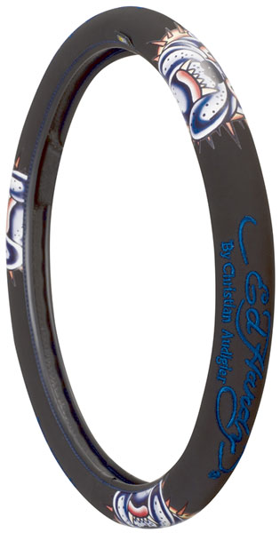 Ed Hardy� Bulldog Steering Wheel Cover