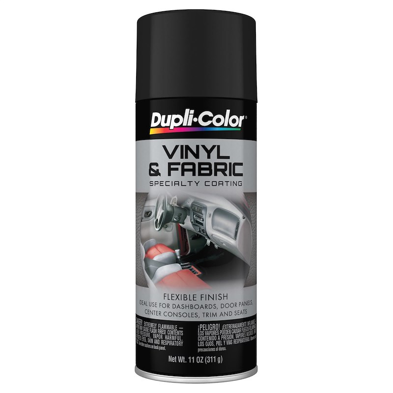 Dupli-Color High Performance Vinyl & Fabric Spray (11 oz) - Color:Flat Black