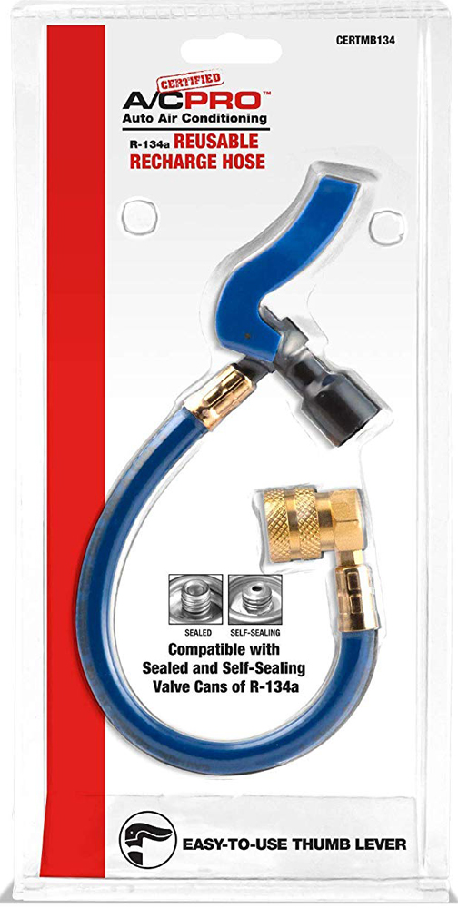 A/C Pro R-134a Reusable Recharge 10" Hose