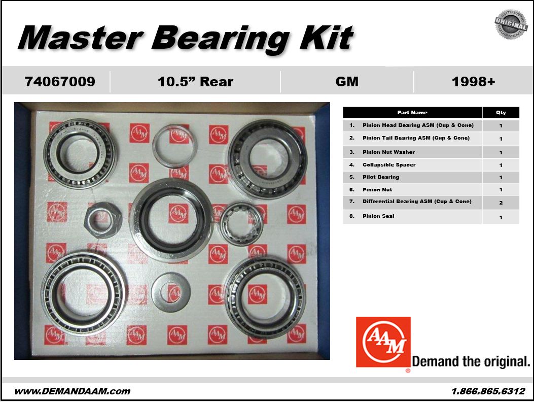 AAM Master Bearing Kit - 74067009