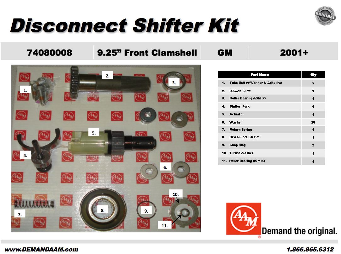 AAM Disconnect Shifter Kit - 74080008
