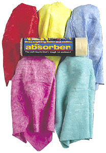 The Absorber Synthetic Drying Chamois (27" x 17") - Color:Red