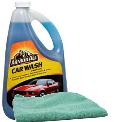 Armor All Car Wash Concentrate 64oz & Microfiber Cloth Kit