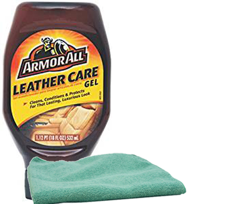 Armor All Leather Care Gel (18 Oz.) & Microfiber Cloth Kit