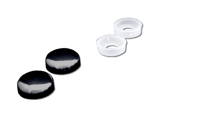 2 Black Caps And 2 Retainers