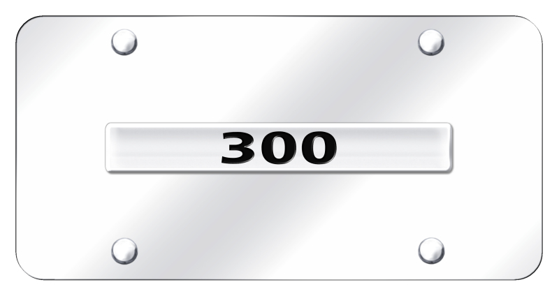 300 Name License Plate - Chrome on Mirrored