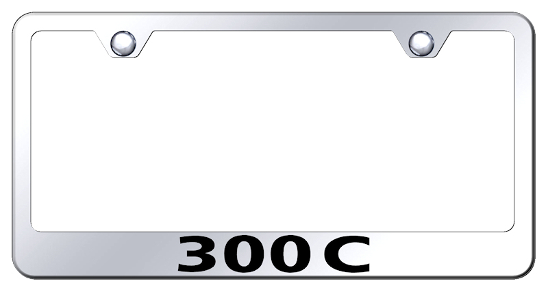Chrysler 300C Laser Etched Stainless Steel License Plate Frame - Finish:Mirror