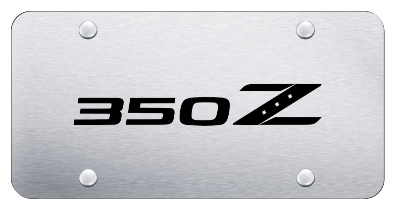 350Z License Plate - Laser Etched Brushed