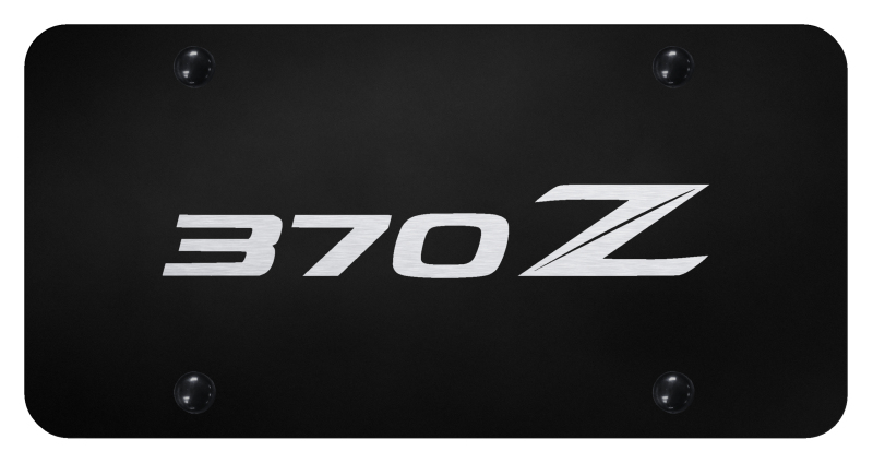 370Z License Plate - Laser Etched Black