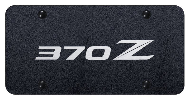 370Z License Plate - Laser Etched Rugged Black