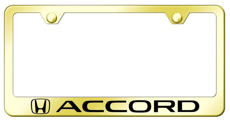 Accord Stainless Steel Frame - Laser Etched Gold