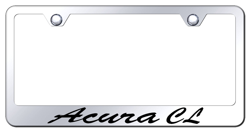 Acura CL Script Stainless Steel Frame - Etched Mirrored
