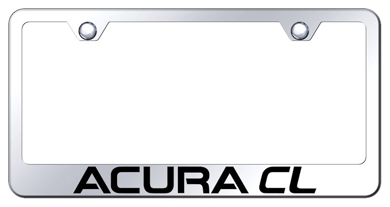 Acura CL Stainless Steel Frame - Laser Etched Mirrored