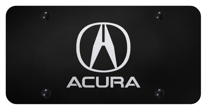 Acura License Plate - Laser Etched Black