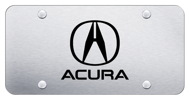 Acura License Plate - Laser Etched Brushed