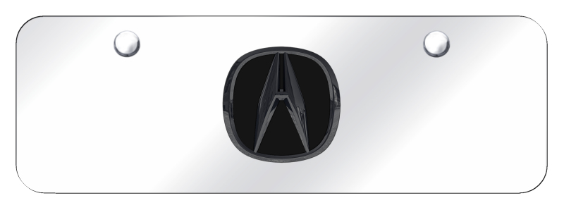 Acura Mini Plate - Black Pearl on Mirrored