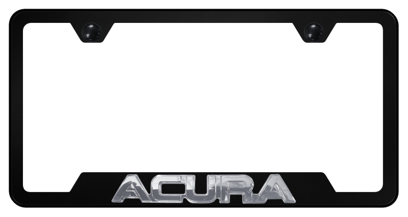 Acura OEM Cut-Out Frame - Chrome on Black