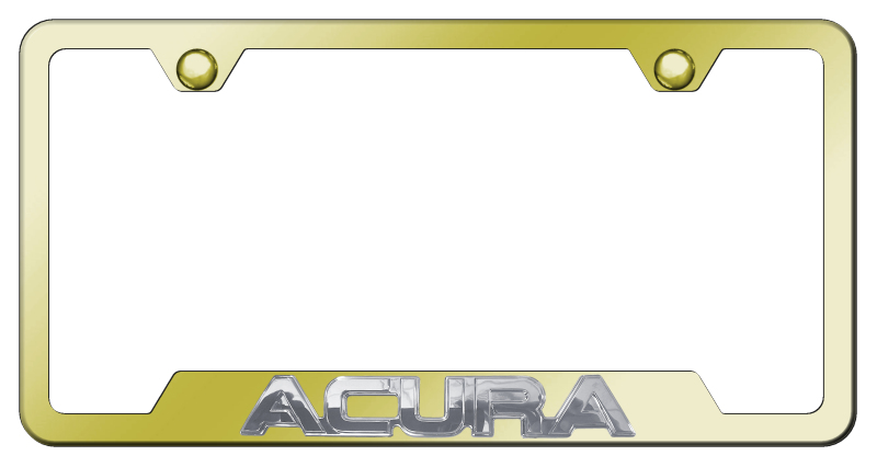 Acura OEM Cut-Out Frame - Chrome on Gold