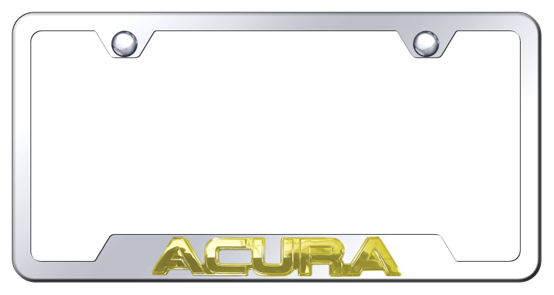 Acura OEM Cut-Out Frame - Gold on Mirrored