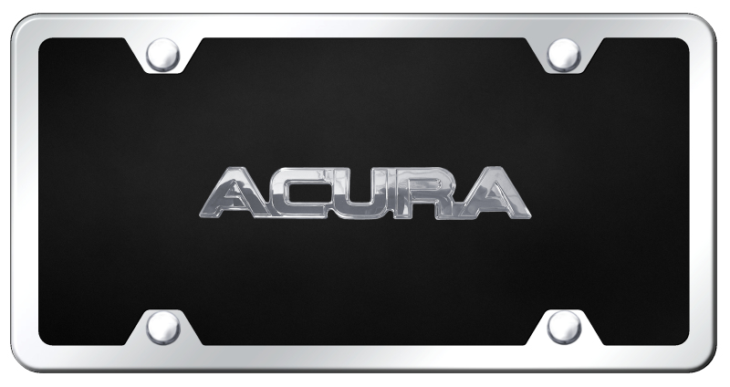 Acura OEM Name Acrylic Kit - Chrome on Black