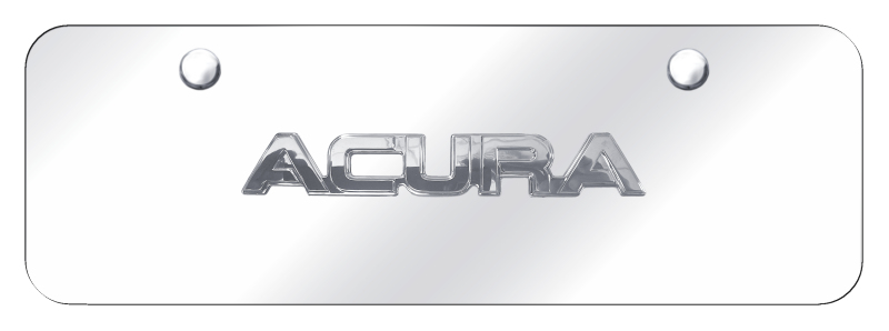 Acura OEM Name Mini Plate - Chrome on Mirrored
