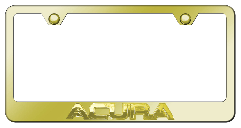 Acura OEM Stainless Steel Frame - Gold on Gold
