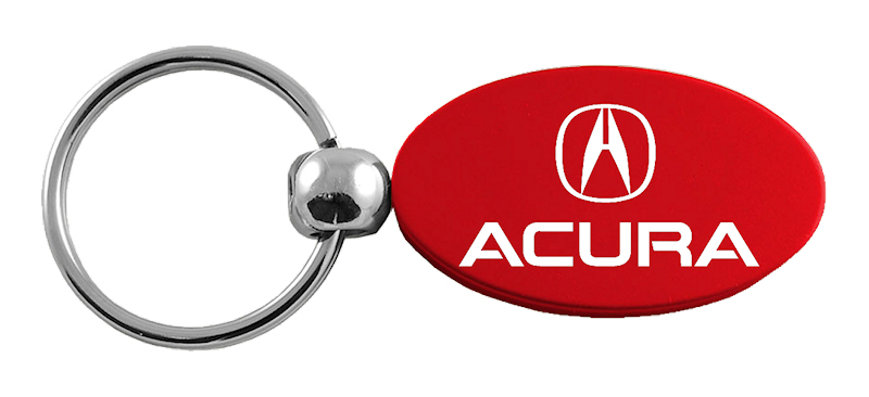 Acura Oval Key Fob - Red