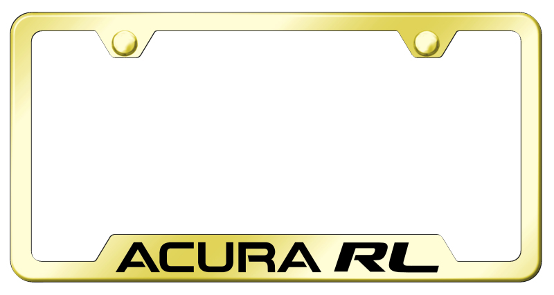 Acura RL Cut-Out Frame - Laser Etched Gold