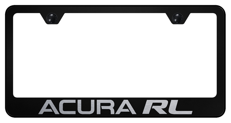 Acura RL Stainless Steel Frame - Laser Etched Black