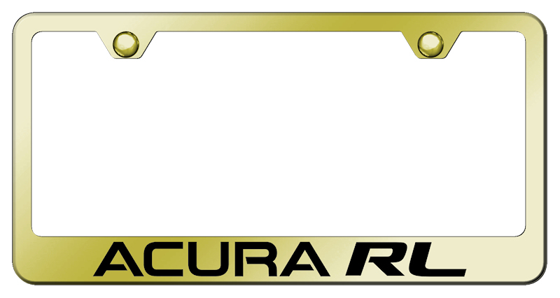 Acura RL Stainless Steel Frame - Laser Etched Gold