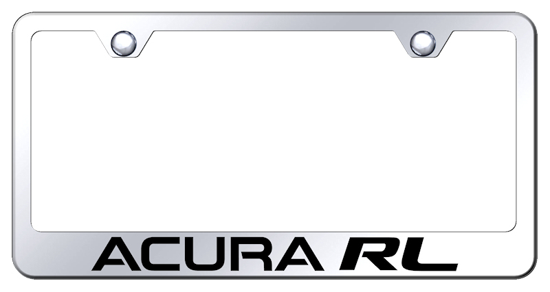 Acura RL Laser Etched Stainless Steel License Plate Frame - Finish:Mirror