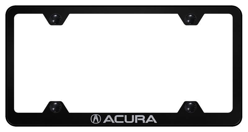 Acura Steel Wide Body Frame - Laser Etched Black