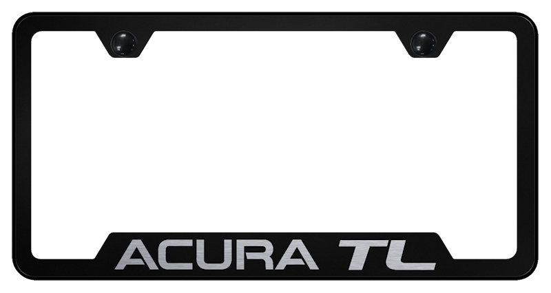 Acura TL Cut-Out Frame - Laser Etched Black