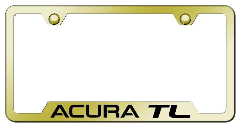 Acura TL Cut-Out Frame - Laser Etched Gold