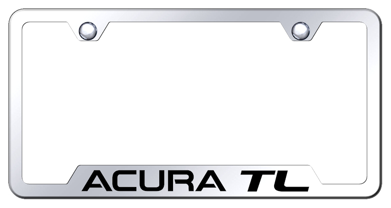 Acura TL Cut-Out Frame - Laser Etched Mirrored