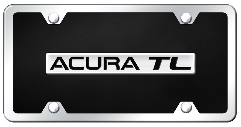 Acura TL Name Acrylic Kit - Chrome on Black